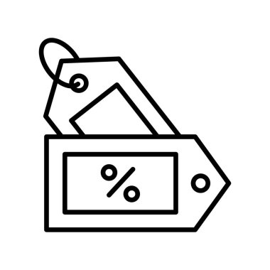 Kupon simgesi vektör tasarım şablonları basit ve zarif konsept