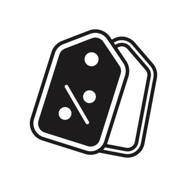 Kupon simgesi vektör tasarım şablonları basit ve zarif konsept