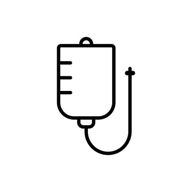 Kan İnfüzyon ikonu vektör tasarımı şablonları basit ve zarif