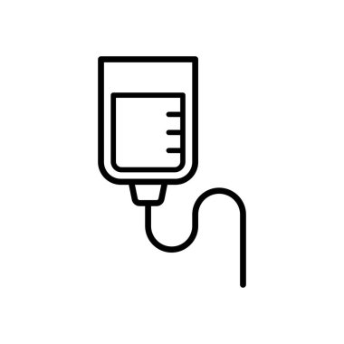 Kan İnfüzyon ikonu vektör tasarımı şablonları basit ve zarif