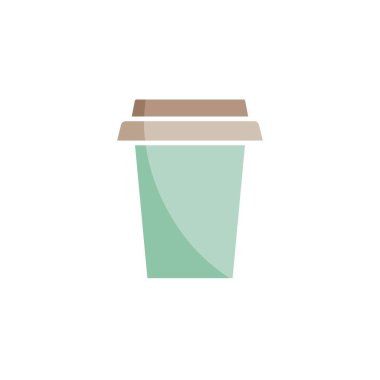 Disposable cup icon vector design templates simple and elegant color