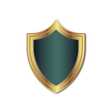 Shield Shiny icon vector design templates isolated on white background