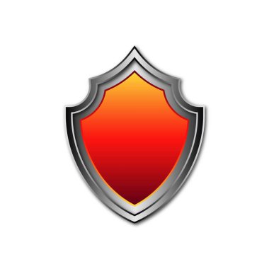 Shield Shiny icon vector design templates isolated on white background