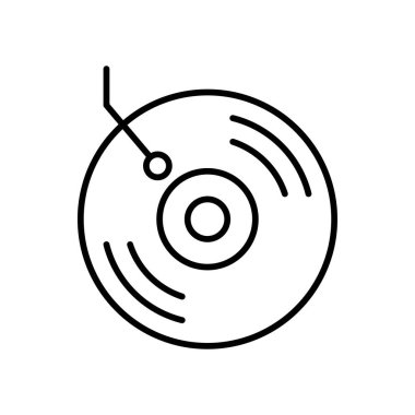 Vinyl record icon vector design templates isolated on white background