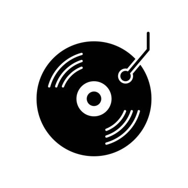 Vinyl record icon vector design templates isolated on white background