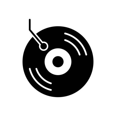 Vinyl record icon vector design templates isolated on white background