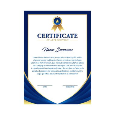 Certificate vector design templates isolated on white background