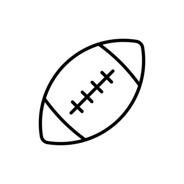 Beyaz arkaplanda izole edilmiş Amerikan futbol ikonu vektör tasarım şablonları