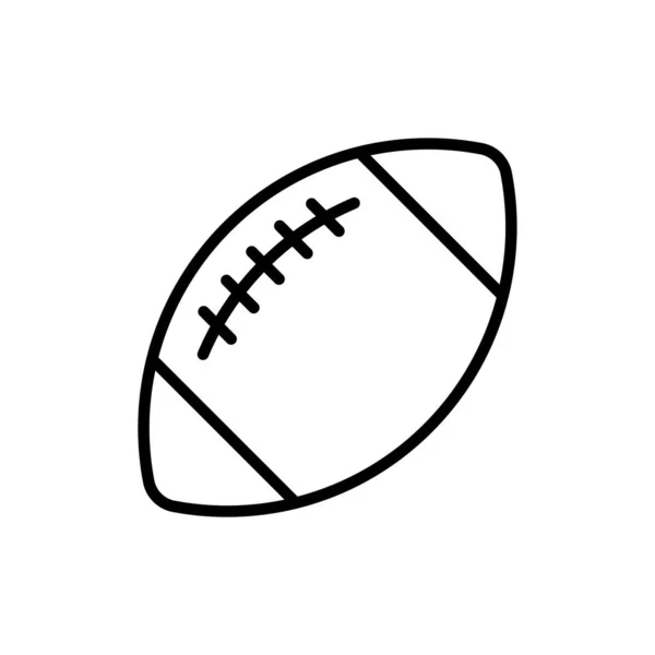 Modèle Conception Vectorielle Icône Football Américain Isolé Sur Fond Blanc — Image vectorielle
