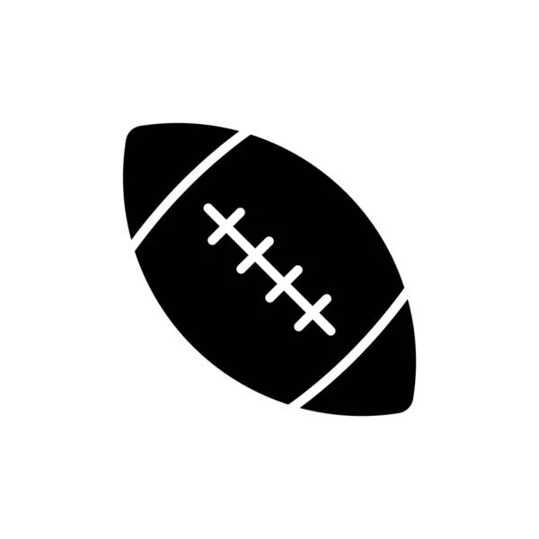 Modèle Conception Vectorielle Icône Football Américain Isolé Sur Fond Blanc — Image vectorielle