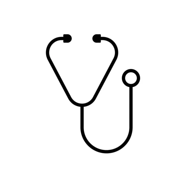 Stethoskop Icon Vektor Design Vorlagen Auf Weißem Hintergrund — Stockvektor