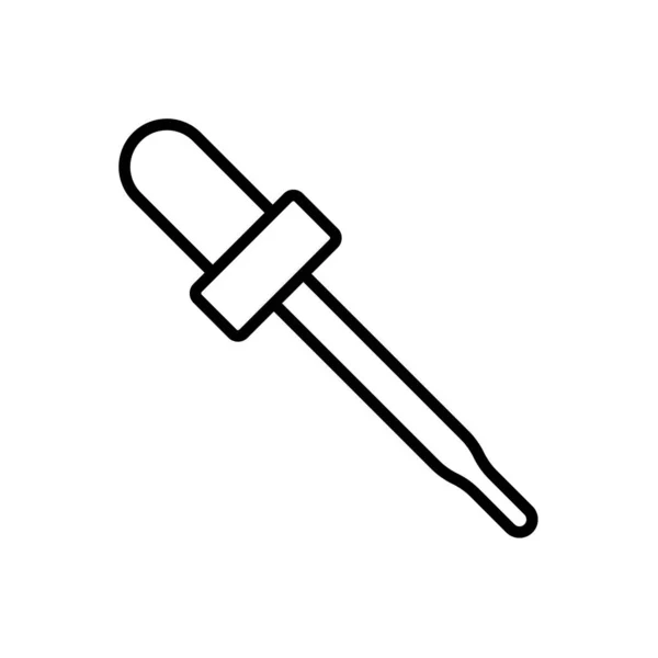 Dropper Значок Векторний Дизайн Шаблони Ізольовані Білому Тлі — стоковий вектор
