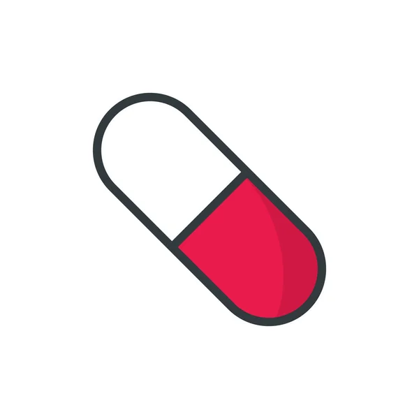Capsule Pill Icon Vector Design Templates Isolated White Background —  Vetores de Stock