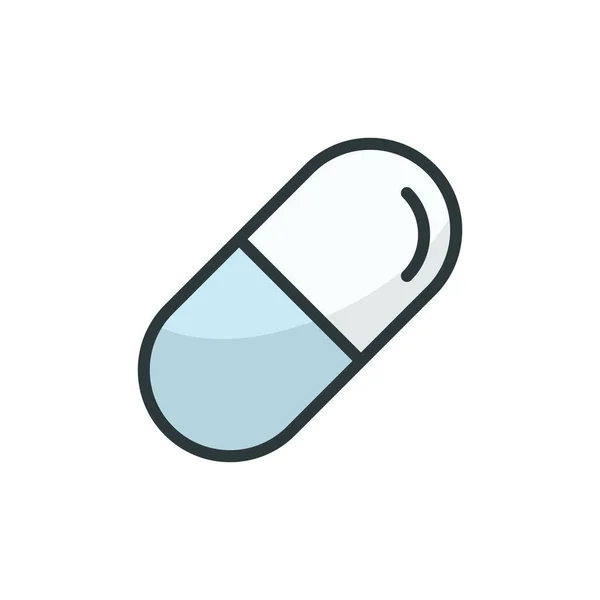Capsule Pill Icon Vector Design Templates Isolated White Background —  Vetores de Stock