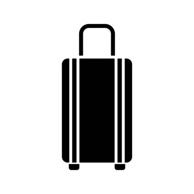 Suitcase simge vektör tasarım şablonları beyaz arkaplan üzerinde izole