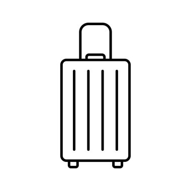 Suitcase simge vektör tasarım şablonları beyaz arkaplan üzerinde izole