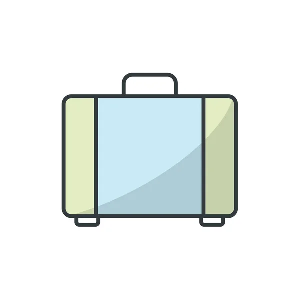 Koffer Icon Vektor Design Vorlagen Isoliert Auf Weißem Hintergrund — Stockvektor