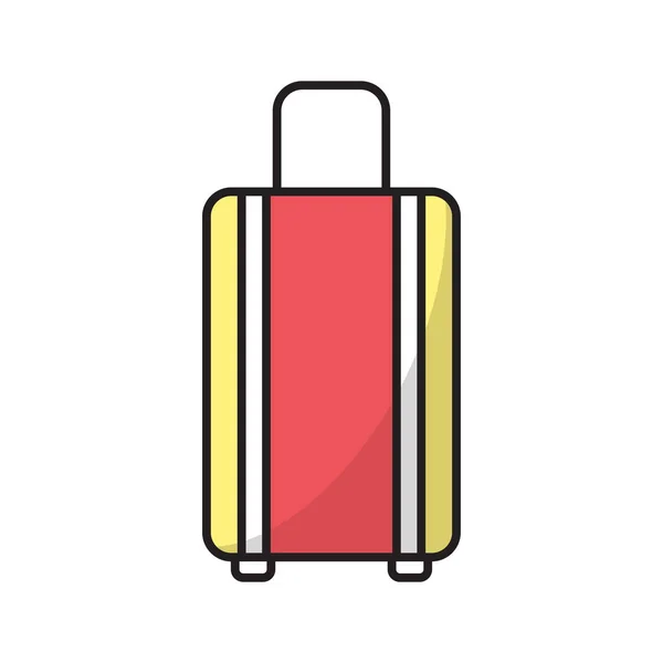 Suitcase Icon Vector Design Template Isolated White Background — 스톡 벡터
