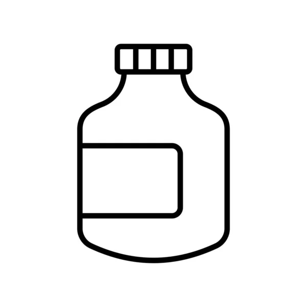 填充瓶图标矢量设计模板分离的白色背景 — 图库矢量图片