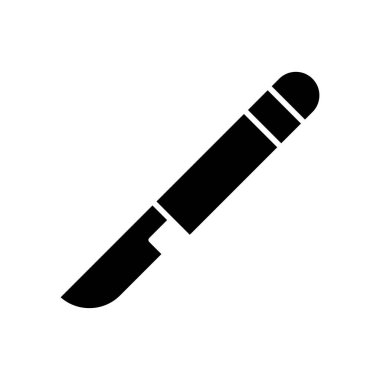 Neşter simgesi vektör tasarım şablonları beyaz arkaplanda izole edildi