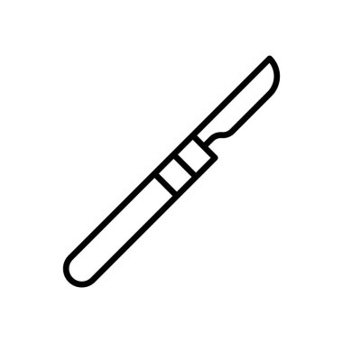 Neşter simgesi vektör tasarım şablonları beyaz arkaplanda izole edildi