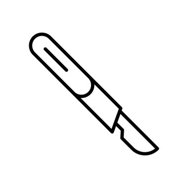 Neşter simgesi vektör tasarım şablonları beyaz arkaplanda izole edildi