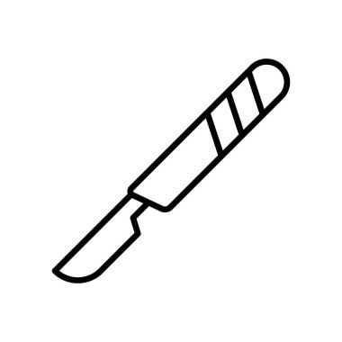 Neşter simgesi vektör tasarım şablonları beyaz arkaplanda izole edildi