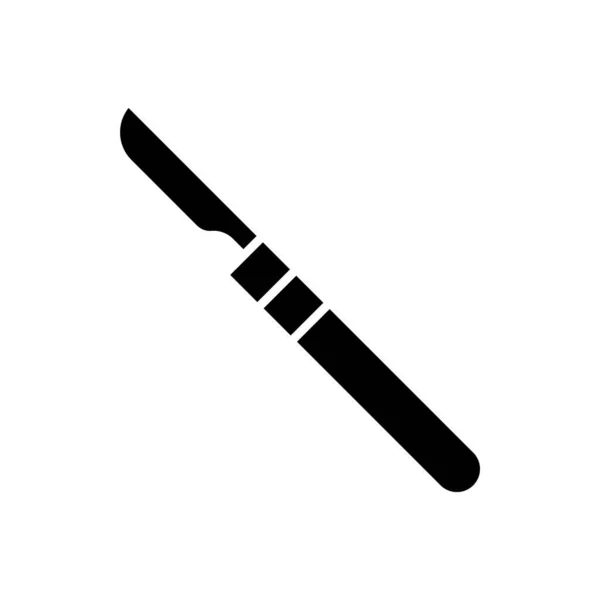 Scalpel Значок Векторного Дизайну Шаблони Ізольовані Білому Тлі — стоковий вектор