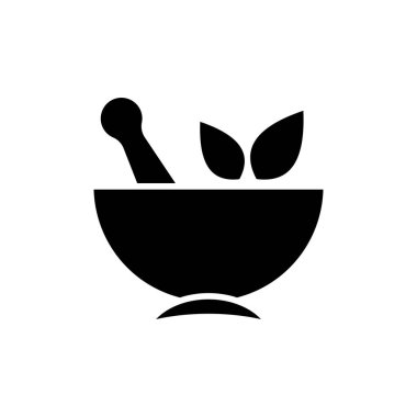 Havan ve Pestle ikon vektör tasarım şablonları basit ve modern