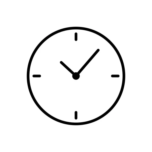 Modelos Design Vetor Ícone Relógio Isolados Fundo Branco — Vetor de Stock