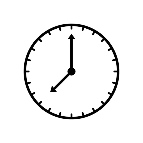 基于白背景的时钟图标矢量设计模板 — 图库矢量图片