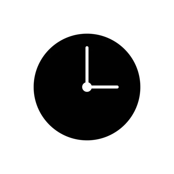 Icône Horloge Modèles Vectoriels Conception Isolés Sur Fond Blanc — Image vectorielle