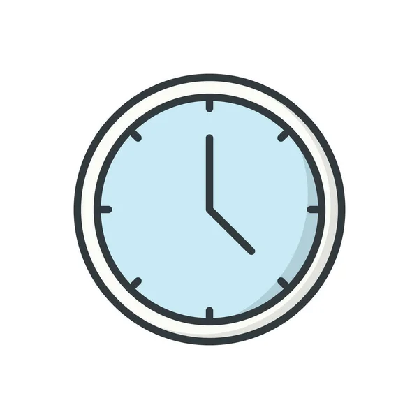 Reloj Icono Diseño Vectorial Plantillas Aisladas Sobre Fondo Blanco — Archivo Imágenes Vectoriales