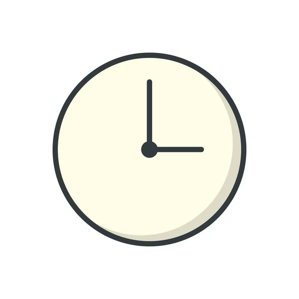 Reloj Icono Diseño Vectorial Plantillas Aisladas Sobre Fondo Blanco — Vector de stock