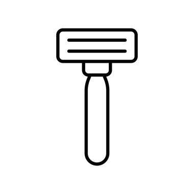 Güvenlik jileti simgesi vektör tasarım şablonları beyaz arkaplanda basit ve modern izole