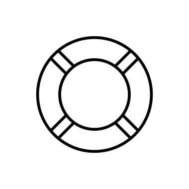 Lifebuoy simge vektör tasarım şablonları beyaz arkaplan üzerinde basit ve modern izole