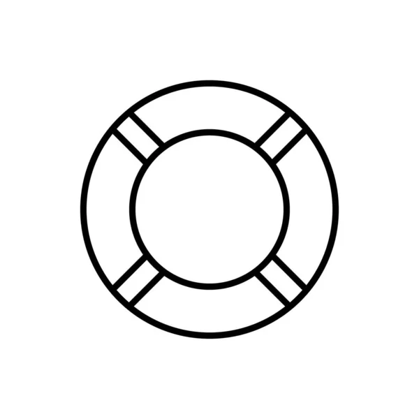 ライフブイのアイコンベクトルデザインテンプレート白の背景にシンプルでモダンな絶縁 — ストックベクタ