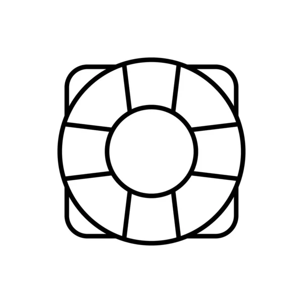 Lifebuoy Icon Șabloane Design Vectorial Simplu Modern Izolat Fundal Alb — Vector de stoc