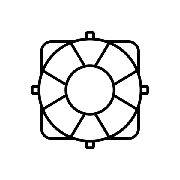 Lifebuoy Icon Șabloane Design Vectorial Simplu Modern Izolat Fundal Alb — Vector de stoc