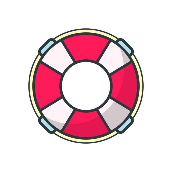 Lifebuoy Значок Векторний Дизайн Шаблонів Простий Сучасний Ізольований Білому Тлі — стоковий вектор