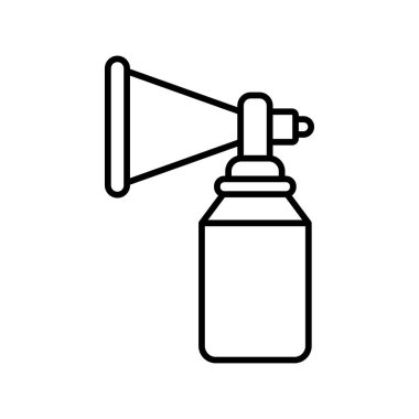 Air Horn simge vektör tasarım şablonları beyaz arkaplan üzerinde basit ve modern izole