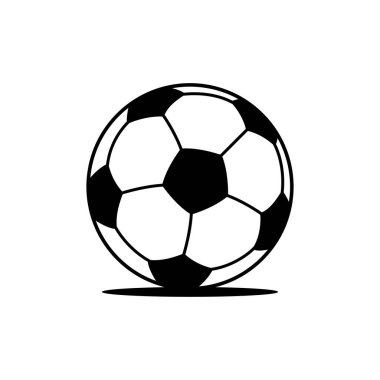 Beyaz arkaplanda izole edilmiş futbol topu ikon vektör tasarım şablonları