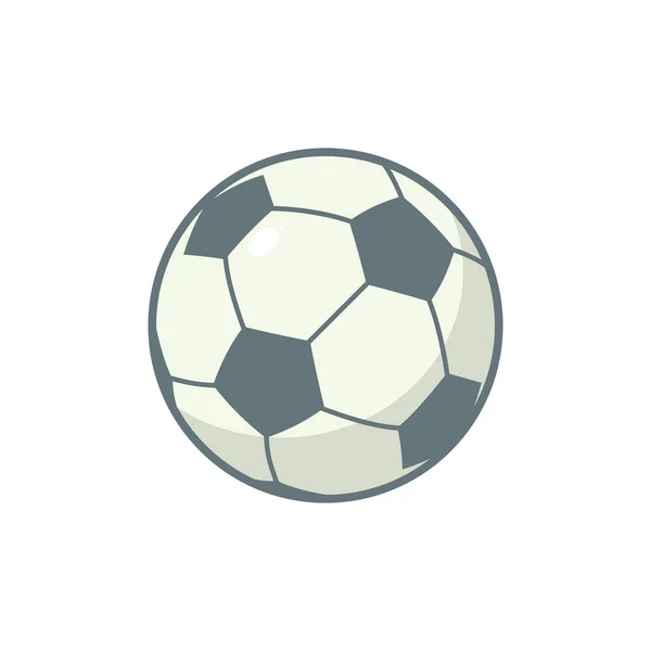 Fotbalový Míč Ikona Vektor Design Šablony Izolované Bílém Pozadí — Stockový vektor