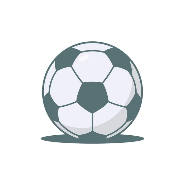 Шаблоны Иконки Футбольного Мяча Белом Фоне — стоковый вектор