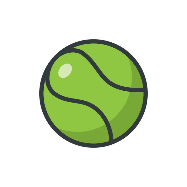 Tenis Ball Wektor Wzór Szablony Izolowane Białym Tle — Wektor stockowy