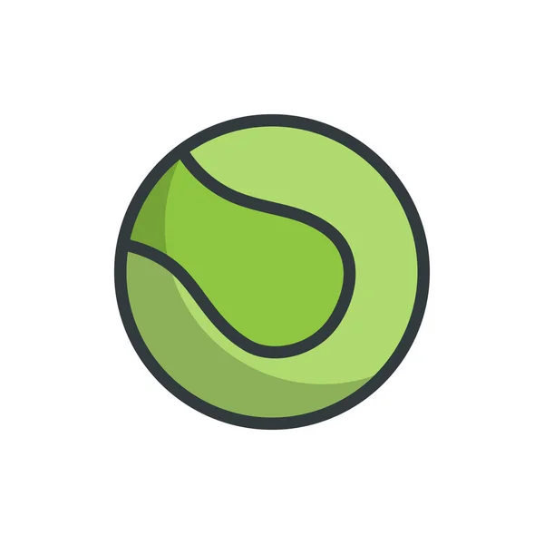 Tenis Ball Wektor Wzór Szablony Izolowane Białym Tle — Wektor stockowy