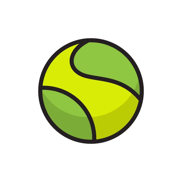 Tennisball Icon Vektor Design Vorlagen Isoliert Auf Weißem Hintergrund — Stockvektor