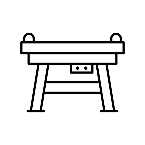 Шаблоны Дизайна Иконок Workbench Простые Современные Изолированные Белом Фоне — стоковый вектор