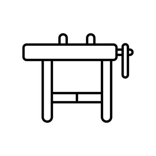 ワークベンチアイコンベクトルのデザインテンプレート白の背景にシンプルでモダンな絶縁 — ストックベクタ