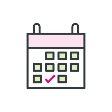 Beyaz arkaplanda izole edilmiş atama simgesi vektör tasarım şablonları